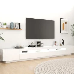 vidaXL Muebles Tv-Mueble para TV con luces LED 300x35x40 cm