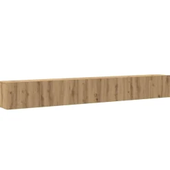 vidaXL Muebles Tv-Mueble para TV de pared madera contrachapada artesanal 3 piezas