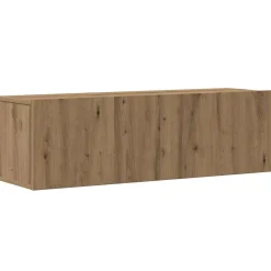 vidaXL Mueble para TV de pared madera contrachapada artesanal 8 piezas Roble artisan Hot