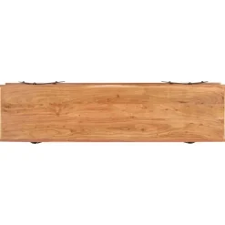 vidaXL Mueble para TV de madera maciza de acacia 160x40x50 cm New