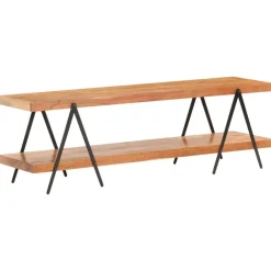 vidaXL Mueble para TV de madera maciza de acacia 160x40x50 cm New