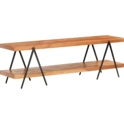 vidaXL Mueble para TV de madera maciza de acacia 160x40x50 cm New