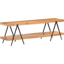 vidaXL Mueble para TV de madera maciza de acacia 160x40x50 cm New