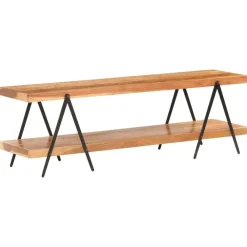 vidaXL Mueble para TV de madera maciza de acacia 160x40x50 cm New