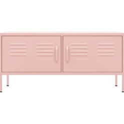 vidaXL Muebles Tv-Mueble para TV de acero 105x35x50 cm
