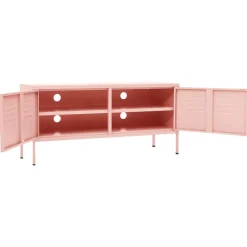vidaXL Muebles Tv-Mueble para TV de acero 105x35x50 cm