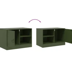 vidaXL Muebles Tv-Mueble para TV de acero 67x39x44 cm