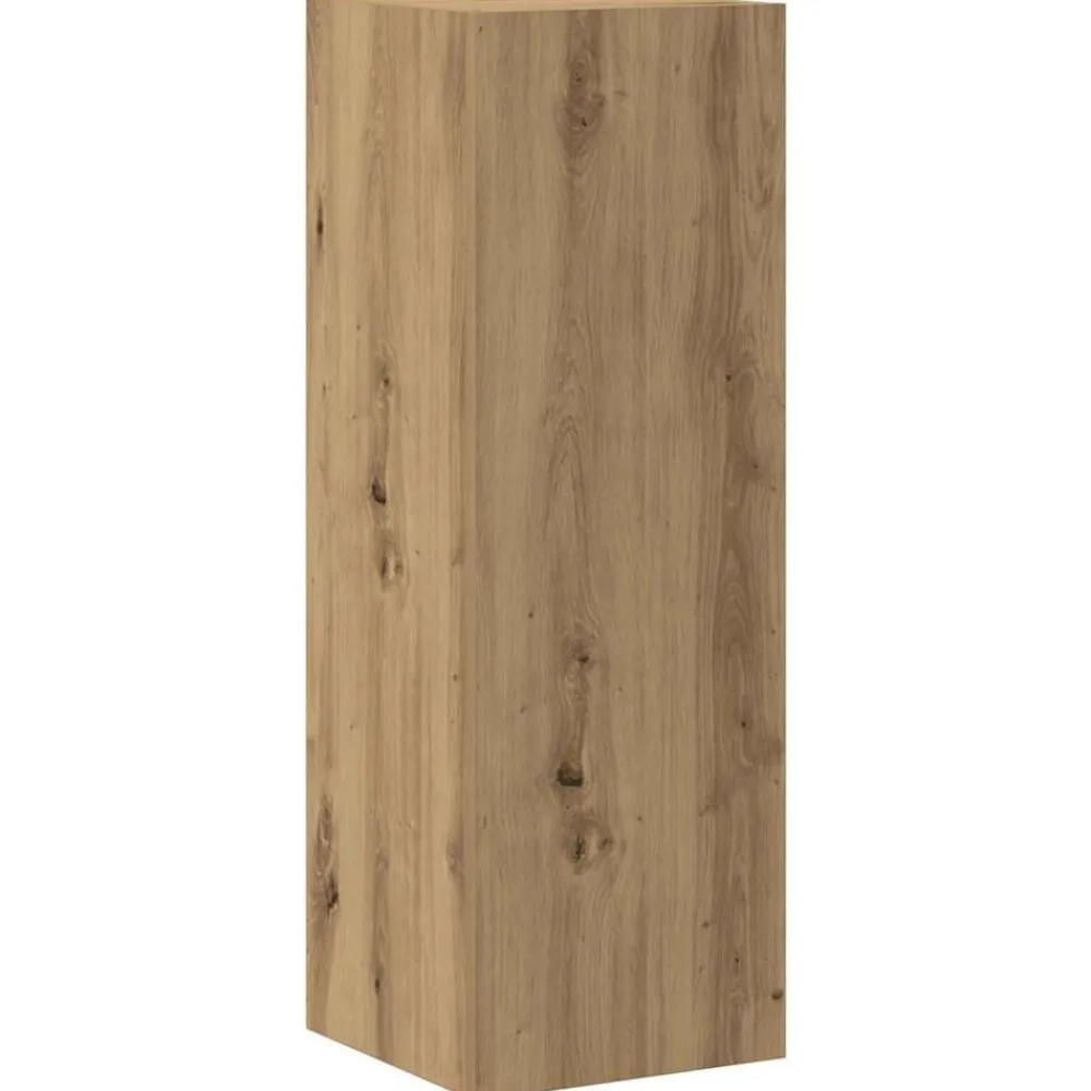 vidaXL Muebles Tv-Mueble para TV de pared madera contrachapada artesanal 5 piezas