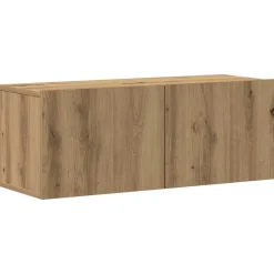 vidaXL Muebles Tv-Mueble para TV de pared madera contrachapada artesanal 5 piezas
