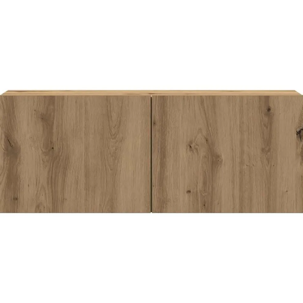 vidaXL Muebles Tv-Mueble para TV de pared madera contrachapada artesanal 5 piezas