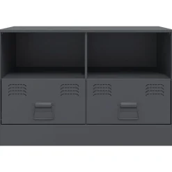 vidaXL Muebles Tv-Mueble para TV de acero gris 67x39x44 cm