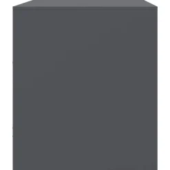 vidaXL Muebles Tv-Mueble para TV de acero gris 67x39x44 cm
