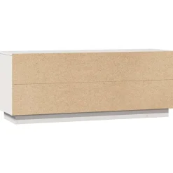 vidaXL Mueble para TV de madera maciza de pino 110,5x35x44 cm Blanco Sale