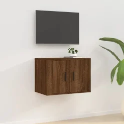 vidaXL Mueble para TV de pared roble marrón 57x34,5x40 cm Marr&oacute;n roble