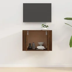 vidaXL Mueble para TV de pared roble marrón 57x34,5x40 cm Marr&oacute;n roble