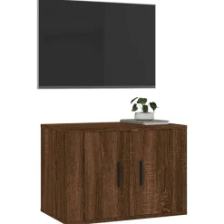 vidaXL Mueble para TV de pared roble marrón 57x34,5x40 cm Marr&oacute;n roble