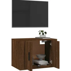 vidaXL Mueble para TV de pared roble marrón 57x34,5x40 cm Marr&oacute;n roble
