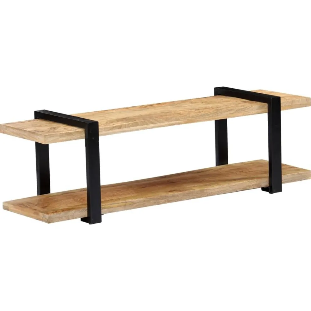 vidaXL Mueble para TV de madera maciza de mango 130x40x40 cm Discount