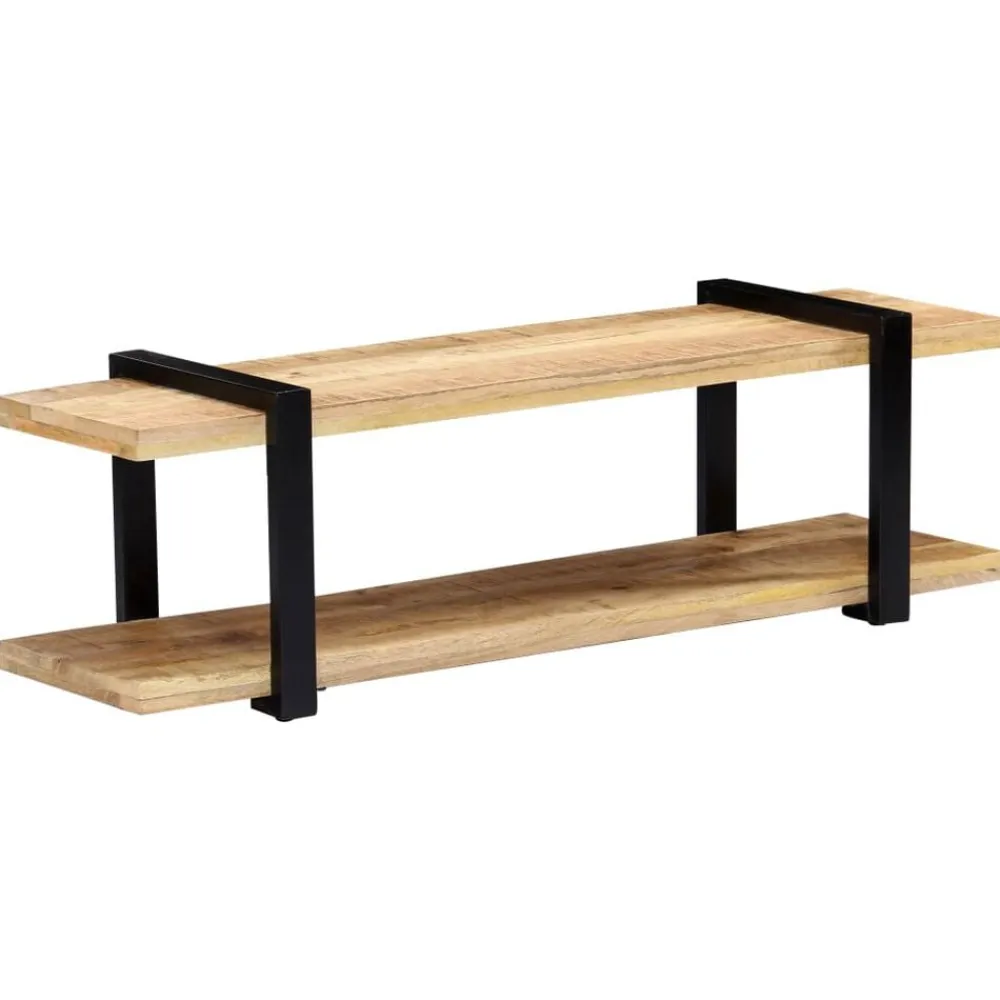 vidaXL Mueble para TV de madera maciza de mango 130x40x40 cm Discount