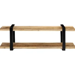 vidaXL Mueble para TV de madera maciza de mango 130x40x40 cm Discount