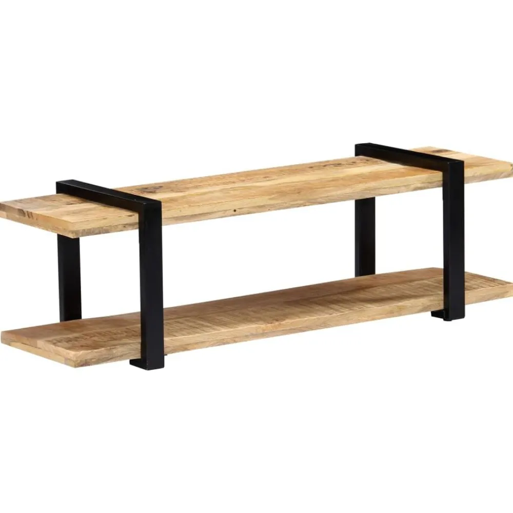 vidaXL Mueble para TV de madera maciza de mango 130x40x40 cm Discount