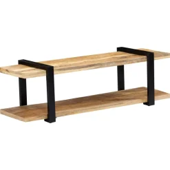 vidaXL Mueble para TV de madera maciza de mango 130x40x40 cm Discount