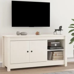 vidaXL Muebles Tv-Mueble para TV de madera maciza de pino 103x36,5x52 cm