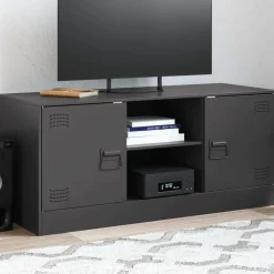 vidaXL Muebles Tv-Mueble para TV de acero 99x39x44 cm