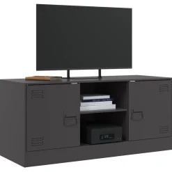 vidaXL Muebles Tv-Mueble para TV de acero 99x39x44 cm