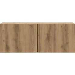 vidaXL Muebles Tv-Mueble para TV de pared madera contrachapada artesanal 7 piezas
