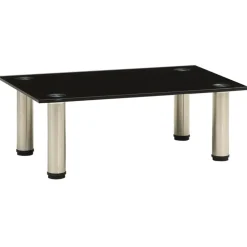vidaXL Mueble para TV de vidrio templado 40x35x17 cm Negro Best