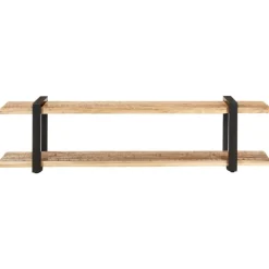 vidaXL Muebles Tv-Mueble para TV de madera maciza de mango rugosa 160x40x40 cm