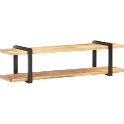 vidaXL Muebles Tv-Mueble para TV de madera maciza de mango rugosa 160x40x40 cm