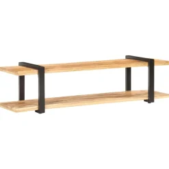 vidaXL Muebles Tv-Mueble para TV de madera maciza de mango rugosa 160x40x40 cm