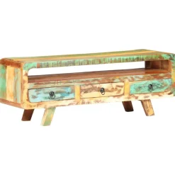 vidaXL Mueble para TV de madera maciza reciclada 117x30x41 cm Online
