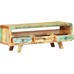 vidaXL Mueble para TV de madera maciza reciclada 117x30x41 cm Online