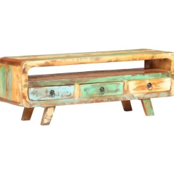 vidaXL Mueble para TV de madera maciza reciclada 117x30x41 cm Online