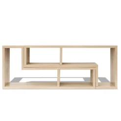 vidaXL Muebles Tv-Mueble para TV en forma de L color roble
