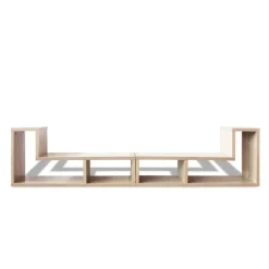 vidaXL Muebles Tv-Mueble para TV en forma de L color roble