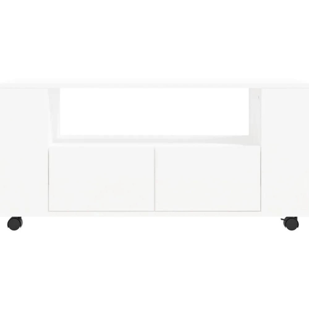 vidaXL Mueble para TV madera de ingeniería 102x34,5x43 cm Blanco