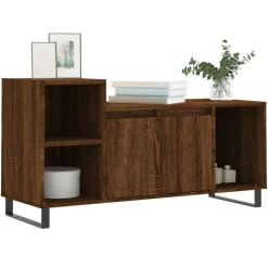 vidaXL Mueble para TV madera contrachapada marrón roble 100x35x55 cm Marr&oacute;n roble