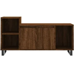 vidaXL Mueble para TV madera contrachapada marrón roble 100x35x55 cm Marr&oacute;n roble