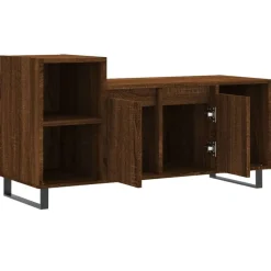 vidaXL Mueble para TV madera contrachapada marrón roble 100x35x55 cm Marr&oacute;n roble