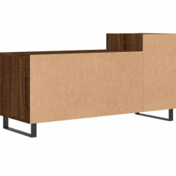 vidaXL Mueble para TV madera contrachapada marrón roble 100x35x55 cm Marr&oacute;n roble