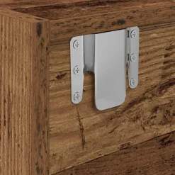 vidaXL Muebles Tv-Mueble para TV madera contrachapada envejecida 60x31x25,5 cm