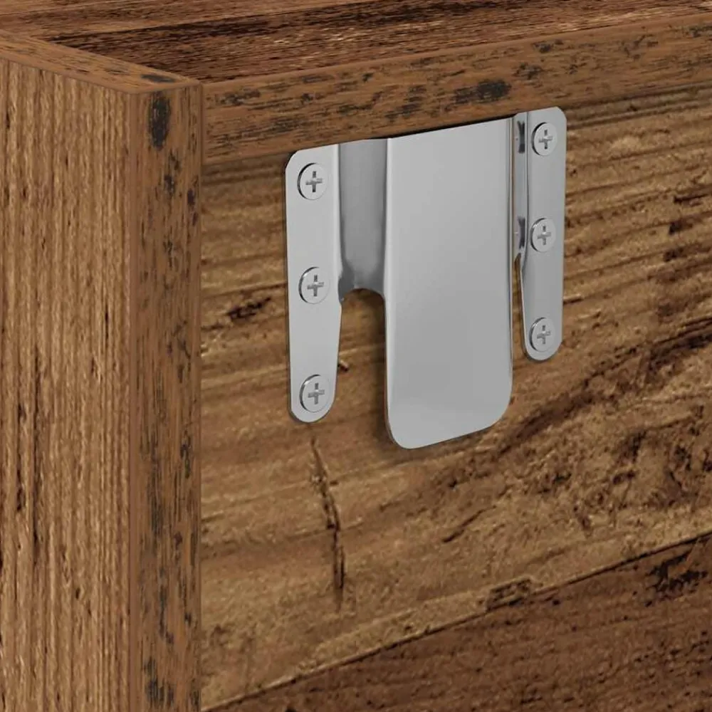 vidaXL Muebles Tv-Mueble para TV madera contrachapada envejecida 60x31x25,5 cm