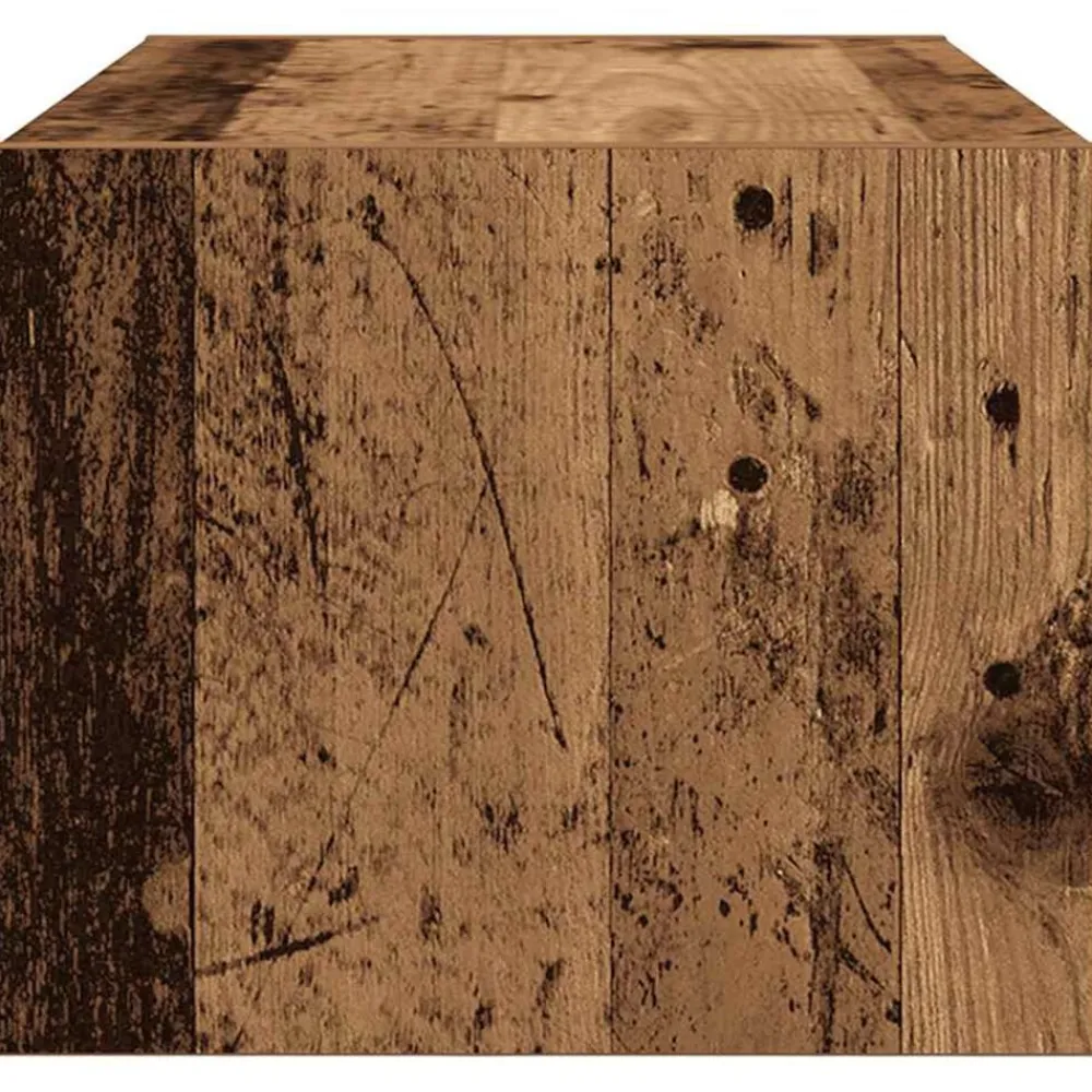 vidaXL Muebles Tv-Mueble para TV madera contrachapada envejecida 60x31x25,5 cm