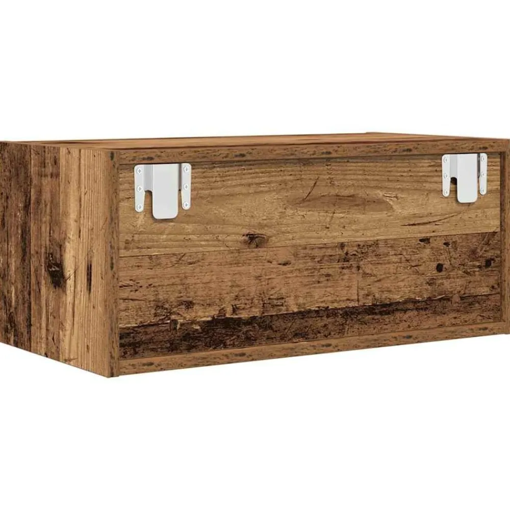 vidaXL Muebles Tv-Mueble para TV madera contrachapada envejecida 60x31x25,5 cm