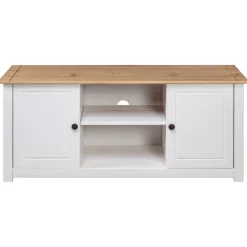 vidaXL Muebles Tv-Mueble para TV madera de pino estilo Panamá 120x40x50 cm