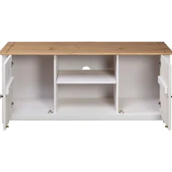 vidaXL Muebles Tv-Mueble para TV madera de pino estilo Panamá 120x40x50 cm